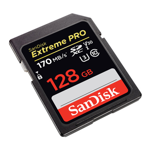 Extreme Pro SDXC 128GB 170MB/s V30 UHS-1 U3